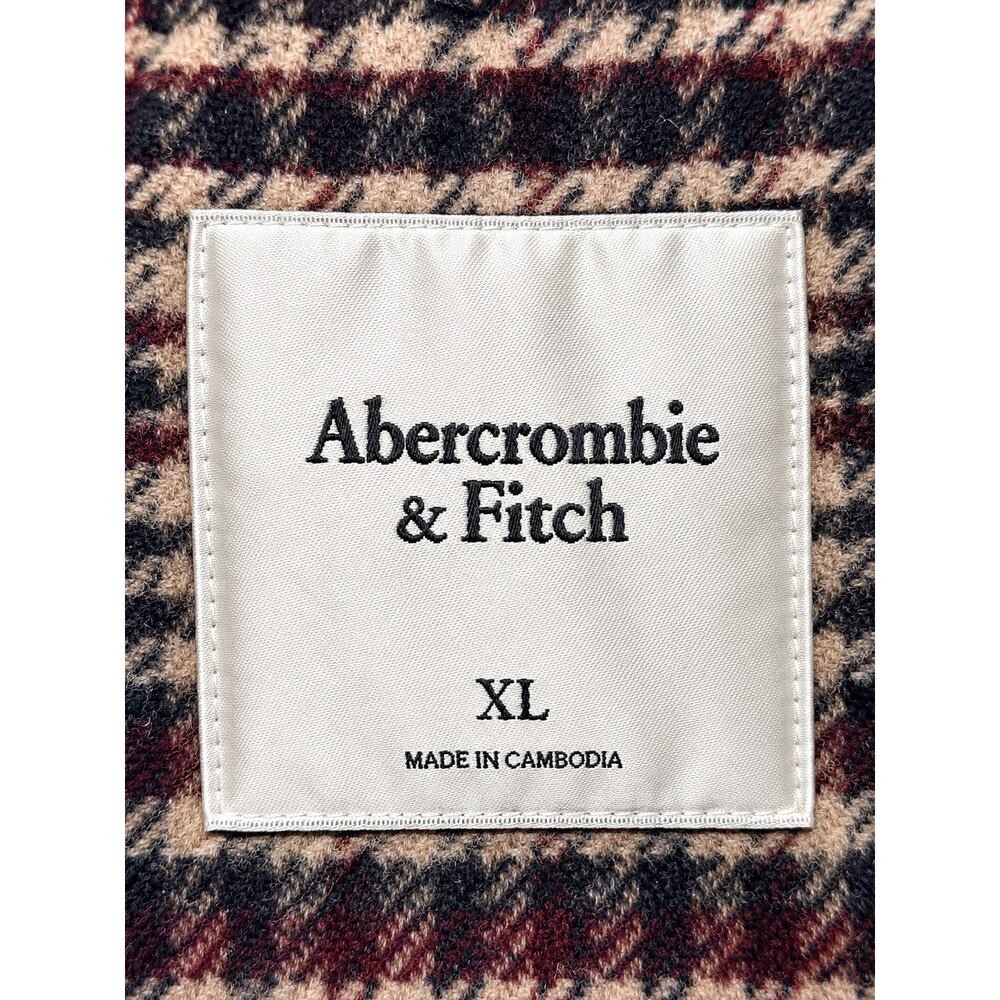 Abercrombie & Fitch Oversized Wool Blend Plaid Blazer Jacket – Women’s XL - Picture 7 of 8